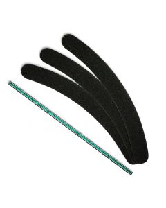 Bananenfeile Schwarz - 100/180 (grüner Kern)