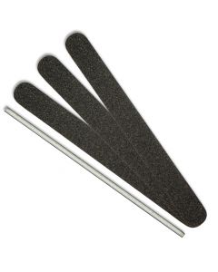 Profi Feile Schwarz - 100/100 (weißer Kern)