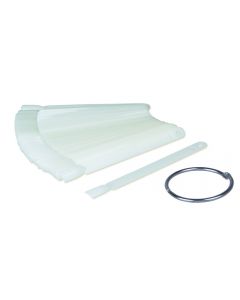 Tip-Ring (opaque) mit 50 Kunststoff-Tips, Form: gerade